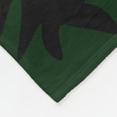 Schwarzer Panther Geist des Dschungels Fleecedecke (Ecke)