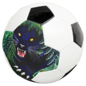 Schwarzer Panther Geist des Dschungels Fußball (Dreiviertel)