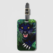 Schwarzer Panther Geist des Dschungels Gepäckanhänger (Vorderseite Vertikal)