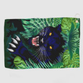 Schwarzer Panther Geist des Dschungels Golfhandtuch (Horizontal)