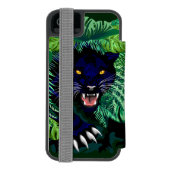 Schwarzer Panther Geist des Dschungels Incipio iPhone Geldbeutel-Hülle (Folio Rückseite)
