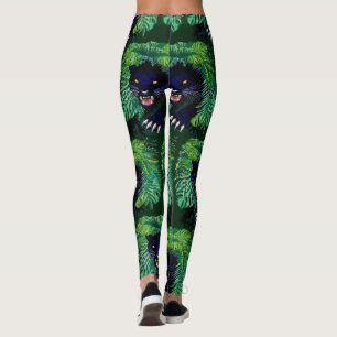 Schwarzer Panther Geist des Dschungels Leggings