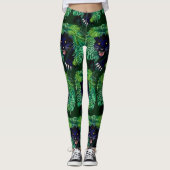 Schwarzer Panther Geist des Dschungels Leggings (Vorderseite)