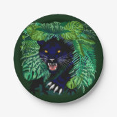 Schwarzer Panther Geist des Dschungels Pappteller (Vorderseite)