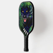 Schwarzer Panther Geist des Dschungels Pickleball Schläger (Links)