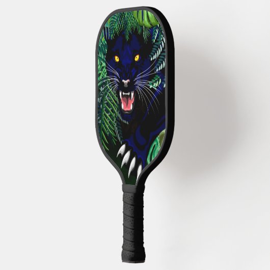 Schwarzer Panther Geist des Dschungels Pickleball Schläger (Links)