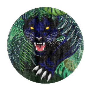 Schwarzer Panther Geist des Dschungels Schneidebrett