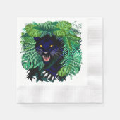 Schwarzer Panther Geist des Dschungels Serviette (Vorderseite)