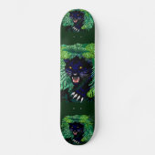 Schwarzer Panther Geist des Dschungels Skateboard (Vorderseite)