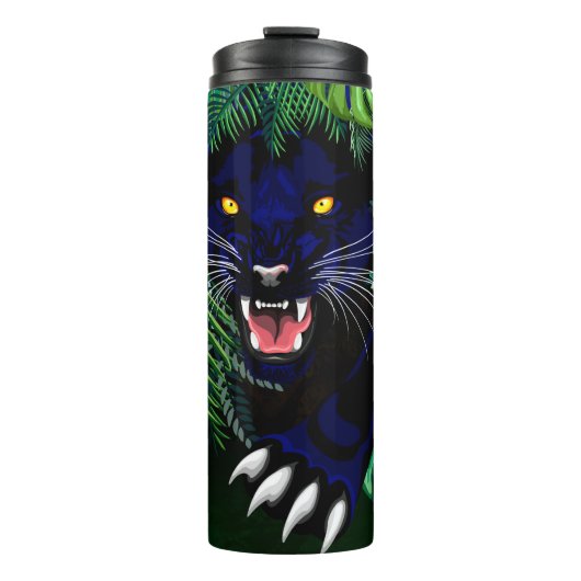 Schwarzer Panther Geist des Dschungels Thermosbecher (Vorderseite)
