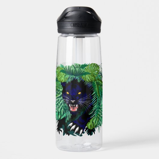 Schwarzer Panther Geist des Dschungels Trinkflasche (Rückseite)