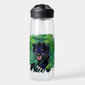 Schwarzer Panther Geist des Dschungels Trinkflasche (Vorne)
