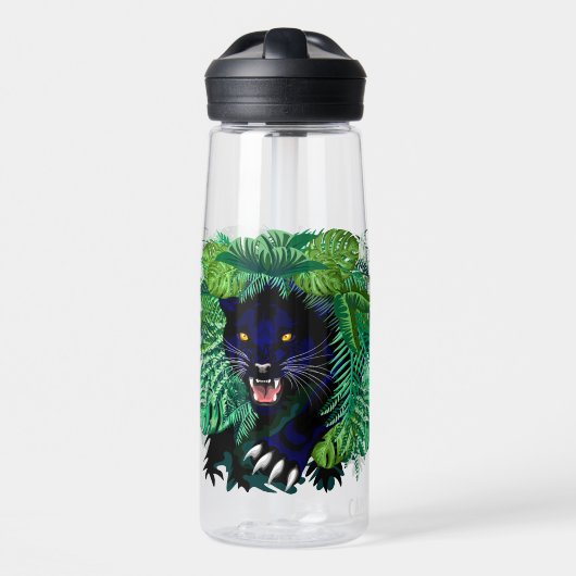 Schwarzer Panther Geist des Dschungels Trinkflasche (Vorne)