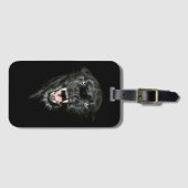 Schwarzer Panther Gepäckanhänger (Vorderseite (Horizontal))