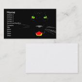 Schwarzer Panther-Geschäft, Visitenkarte (Vorne/Hinten)