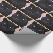 Schwarzer Panther Geschenkpapier (Ecke)