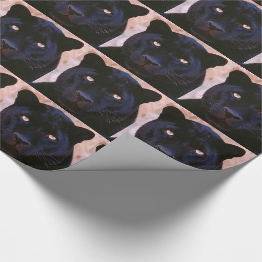Schwarzer Panther Geschenkpapier (Ecke)