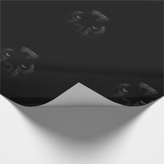 Schwarzer Panther Geschenkpapier (Ecke)