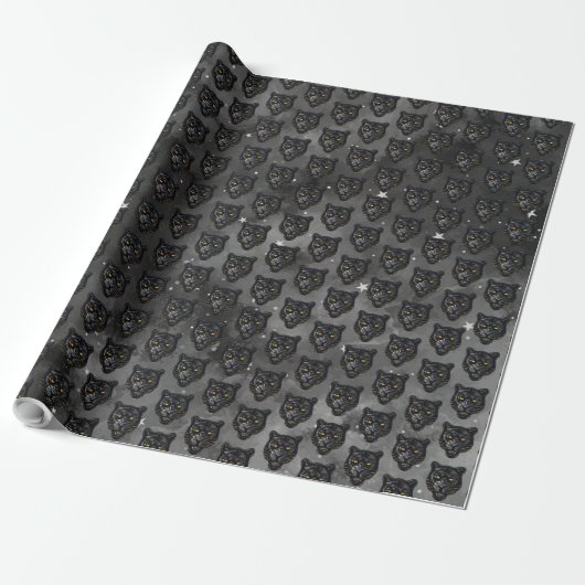 Schwarzer Panther Geschenkpapier (Ungerollt)
