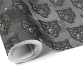 Schwarzer Panther Geschenkpapier (Rolleneckpunkt)