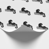 Schwarzer Panther Geschenkpapier (Ecke)