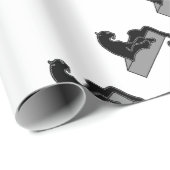 Schwarzer Panther Geschenkpapier (Rolleneckpunkt)