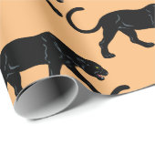 Schwarzer Panther Geschenkpapier (Rolleneckpunkt)