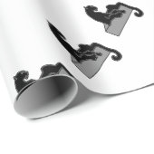 Schwarzer Panther Geschenkpapier (Rolleneckpunkt)