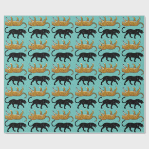 schwarzer Panther Geschenkpapier