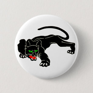 Schwarzer Panther - großer CAT Button