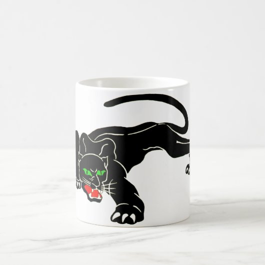 Schwarzer Panther - großer CAT Kaffeetasse (Mittel)