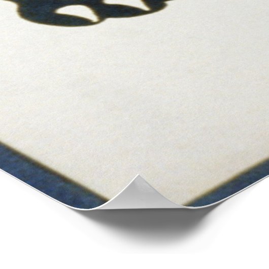 Schwarzer Panther im Brookfield Zoo WPA Poster (Ecke)