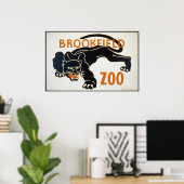 Schwarzer Panther im Brookfield Zoo WPA Poster (Heimbüro)