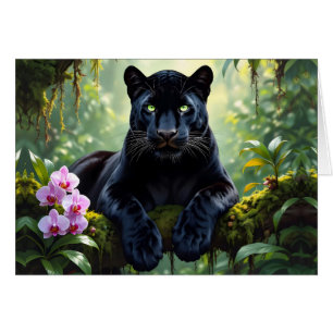 Schwarzer Panther im Dschungel