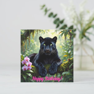 Schwarzer Panther im Dschungel