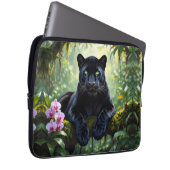 Schwarzer Panther im Dschungel Laptopschutzhülle (Vorne Rechts)