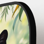 Schwarzer Panther im Dschungel Pickleball Schläger (Linke Seite)