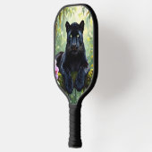 Schwarzer Panther im Dschungel Pickleball Schläger (Links)