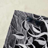 Schwarzer Panther im Dschungel - zeichnend Bleisti Strandtuch (Beispiel)