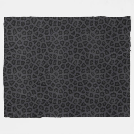 Schwarzer Panther-Imitat-Pelz-Fleece-Decke Fleecedecke (Vorderseite (Horizontal))