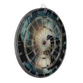 Schwarzer Panther in der Wasserregulierung Dartscheibe (Vorderseite Links)