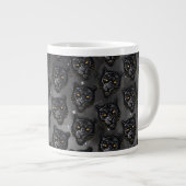 Schwarzer Panther Jumbo-Tasse (Vorderseite Rechts)