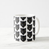 Schwarzer Panther Kaffeetasse (VorderseiteRechts)