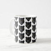 Schwarzer Panther Kaffeetasse (Vorderseite Links)