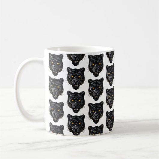 Schwarzer Panther Kaffeetasse (Links)