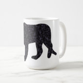 Schwarzer Panther Kaffeetasse (VorderseiteRechts)
