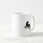 Schwarzer Panther Kaffeetasse (VorderseiteRechts)