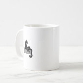 Schwarzer Panther Kaffeetasse (Vorderseite Links)