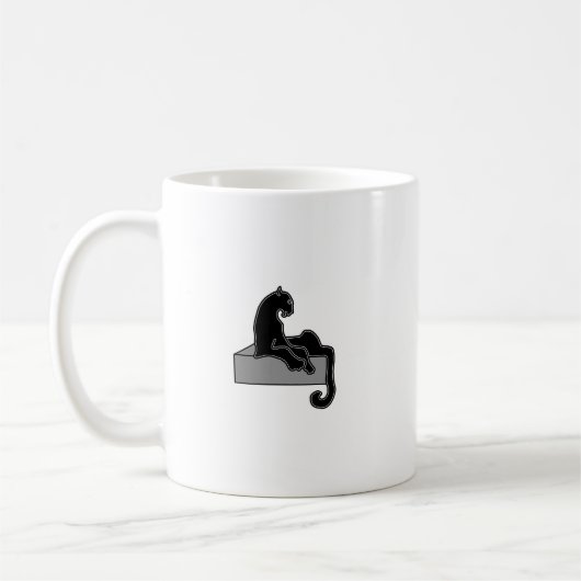 Schwarzer Panther Kaffeetasse (Links)