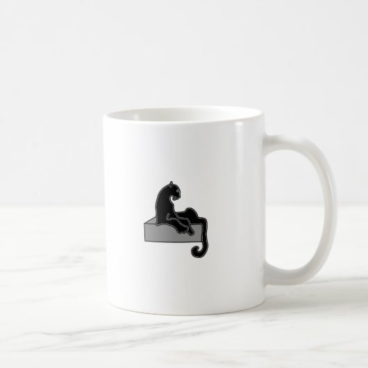 Schwarzer Panther Kaffeetasse (Rechts)